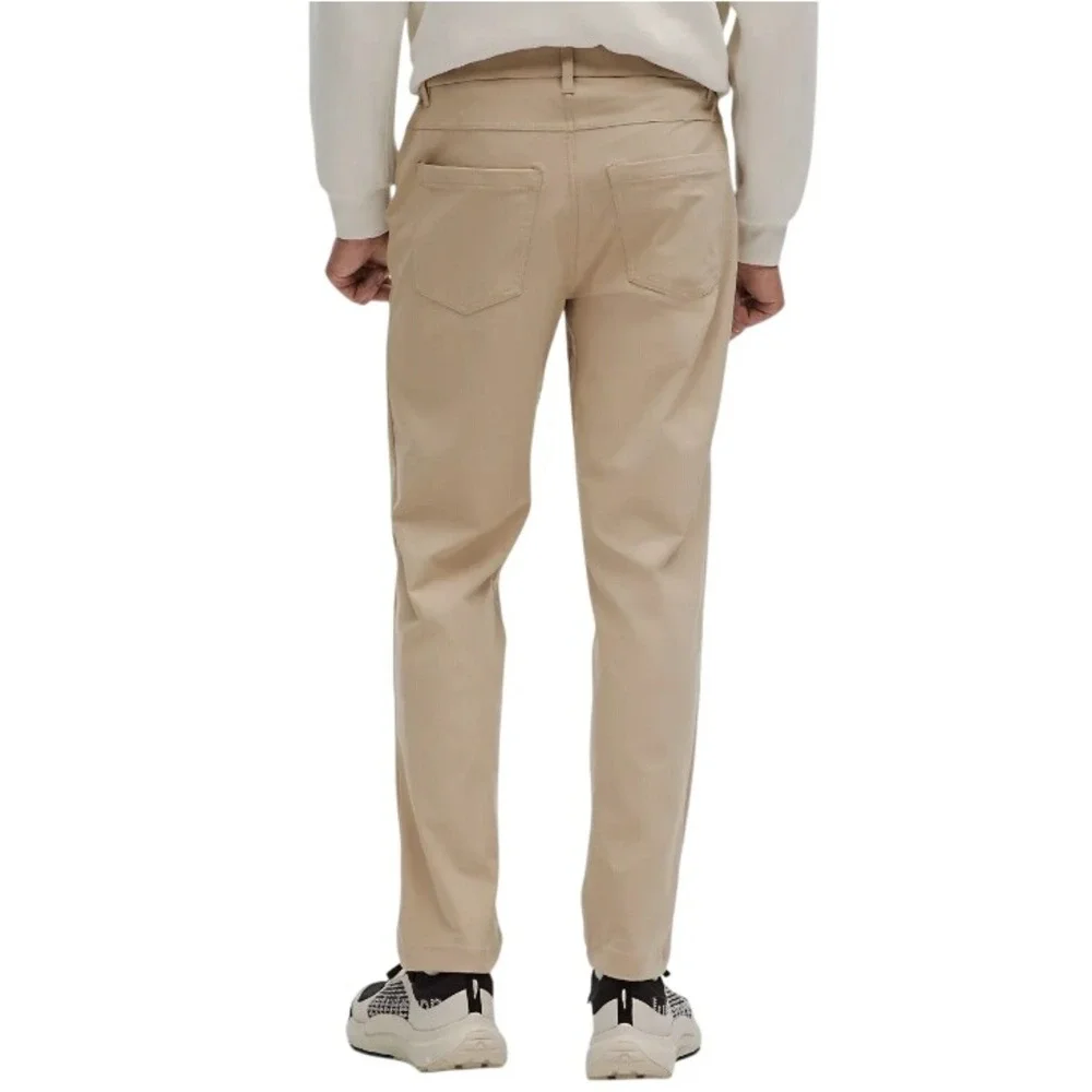 Lululemon ABC Pant Slim Fit Warpstreme‎ Tan Khaki Chino Pockets Size 28